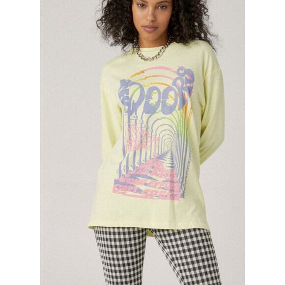 Daydreamer The Doors 1976 Oversized Long Sleeve Tee Tender Yellow Size Small - Picture 6 of 10